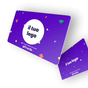 Personalizza una gift card