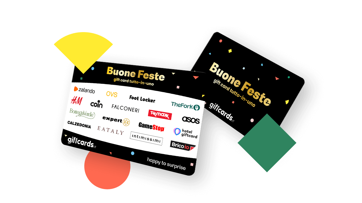 Più scelta con la Gift Card Tutto-in-Uno di Natale