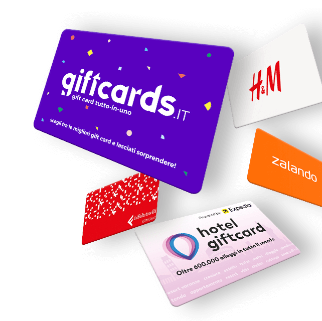 Tutte le gift card Regala le gift card digitali