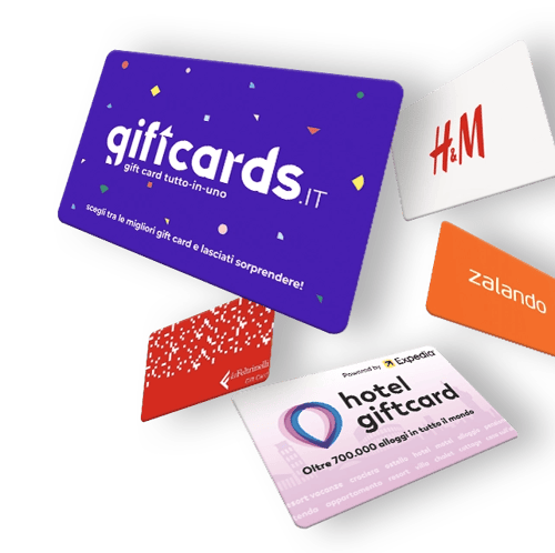 Tutte le gift card Regala le gift card digitali