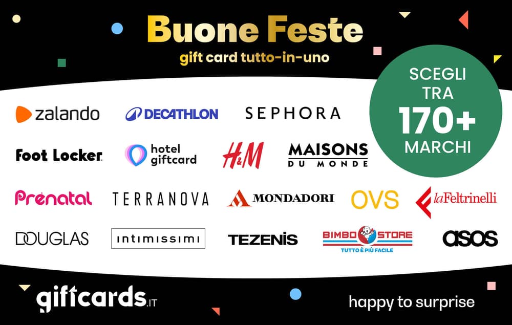 Gift card Tutto-in-Uno Buone Feste